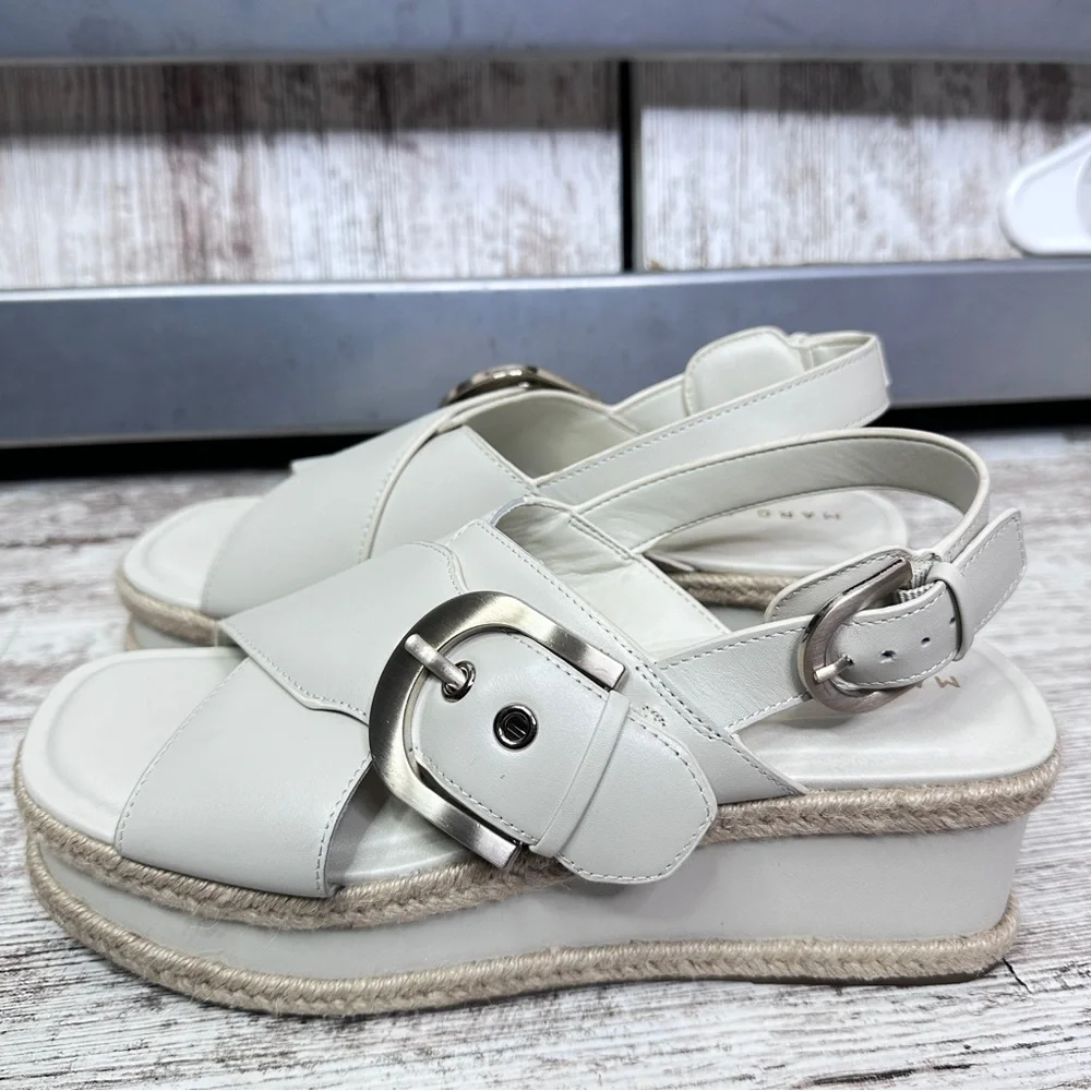 Marc Fisher LTD Women's Renda Espadrille Platform Sandals Sz 8M